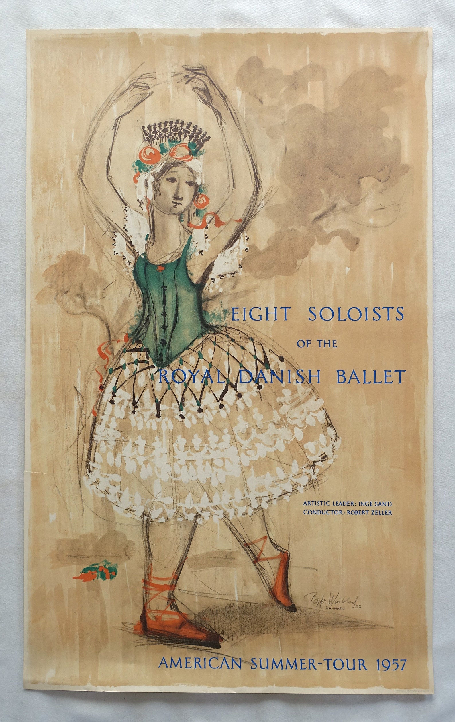 1957 Wiinblad Royal Danish Ballet text Version Original - Etsy