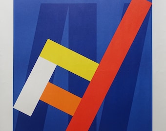 1980s Per Arnoldi &quot;The Chair&quot; - Original Vintage Poster