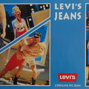 インテリア・生活道具 アメリカンヴィンテージ LEVI'S 広告紙 type.1