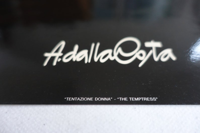 1980 Fashion Poster The Temptress by Amleto Dalla Costa Original Vintage Poster