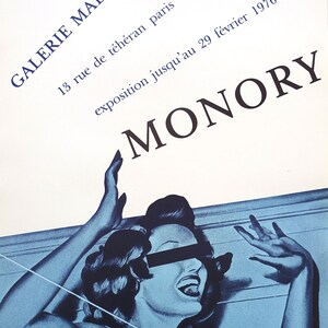 1976 Monory Gallerie Maeght - Poster vintage original