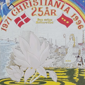 25.º aniversario de Christiania 1996: póster vintage original