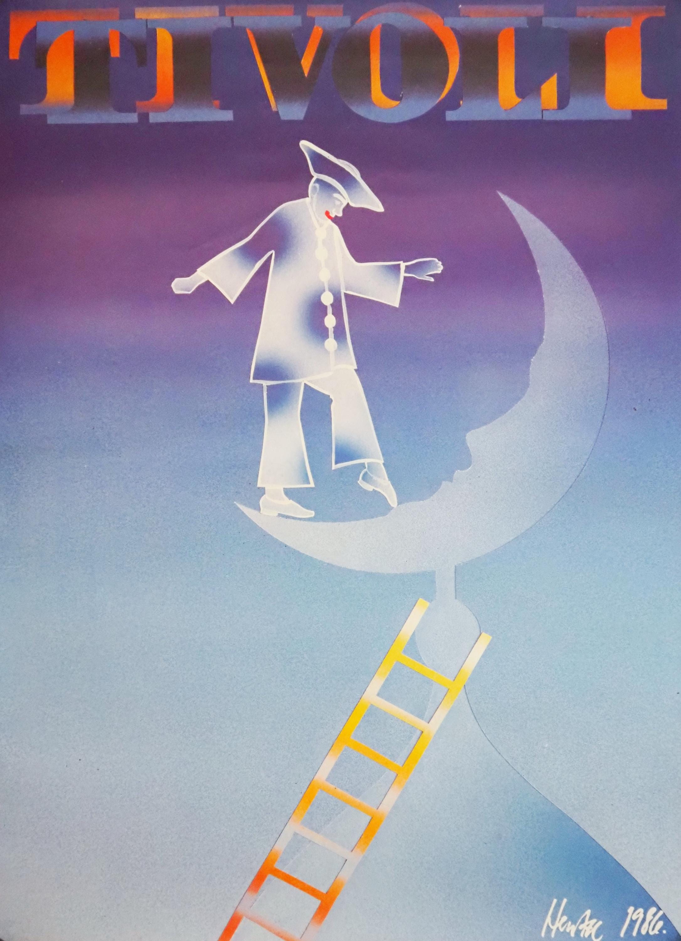 ✿✿✿wenttyページ✿✿✿ 1986 Tivoli Gardens by Peter Hentze - Original Vintage Poster - Etsy