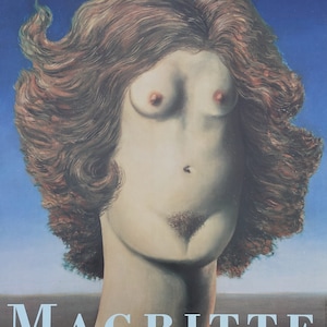 1999 Magritte Art Exhibition Louisiana Poster - Original Vintage Poster