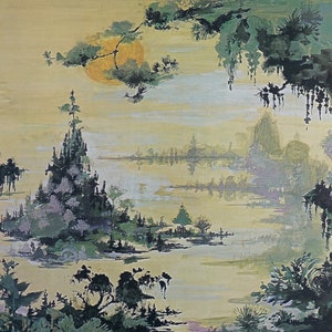 1980s Bjørn Wiinblad Lake Landscape (Stage Play Artwork) - Original Vintage Poster