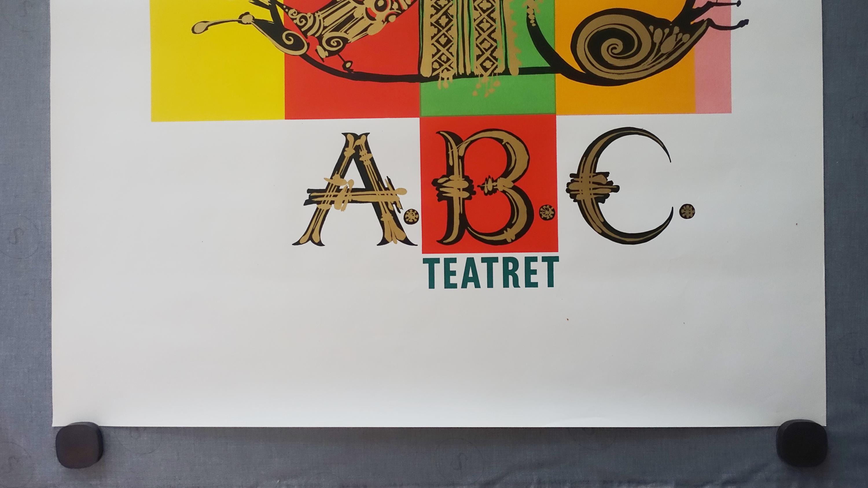 1965 Wiinblad ABC Theatre - Original Vintage Poster - Etsy
