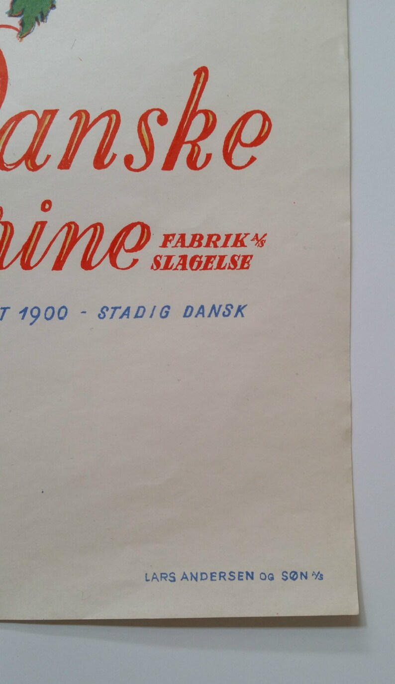 1950 Danish Butter Margarine Advertisement - Den Danske Margarine - Original Vintage Poster image 4