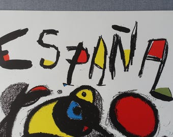 【希少】ジョアンミロ　1982年サッカーワールドカップポスター　Espana 希少】ジョアンミロ 1982年サッカーワールドカップポスター