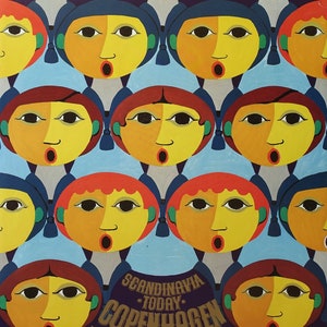 1983 Coro de niños Wiinblad Copenhague - Póster vintage original