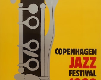 1982 Copenhagen Jazz Festival - Original Vintage Poster