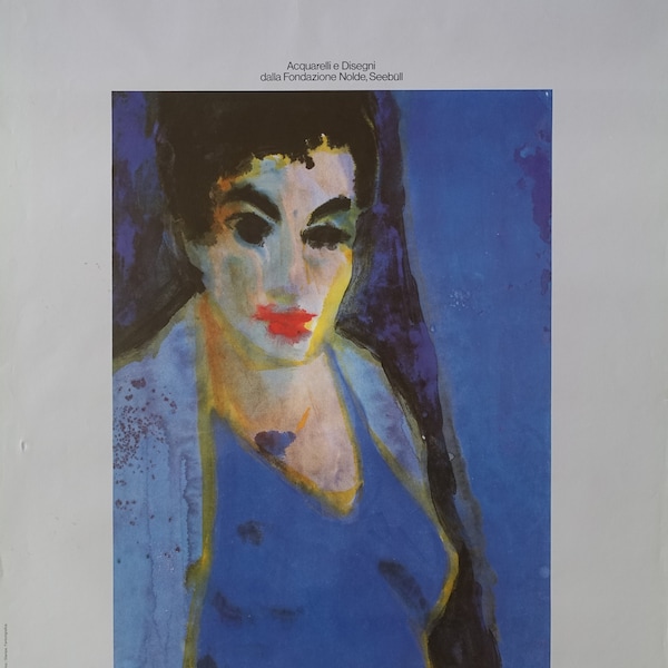 1984 Emil Nolde Galleria Natzionale d'Arte Moderna Roma - Poster vintage original