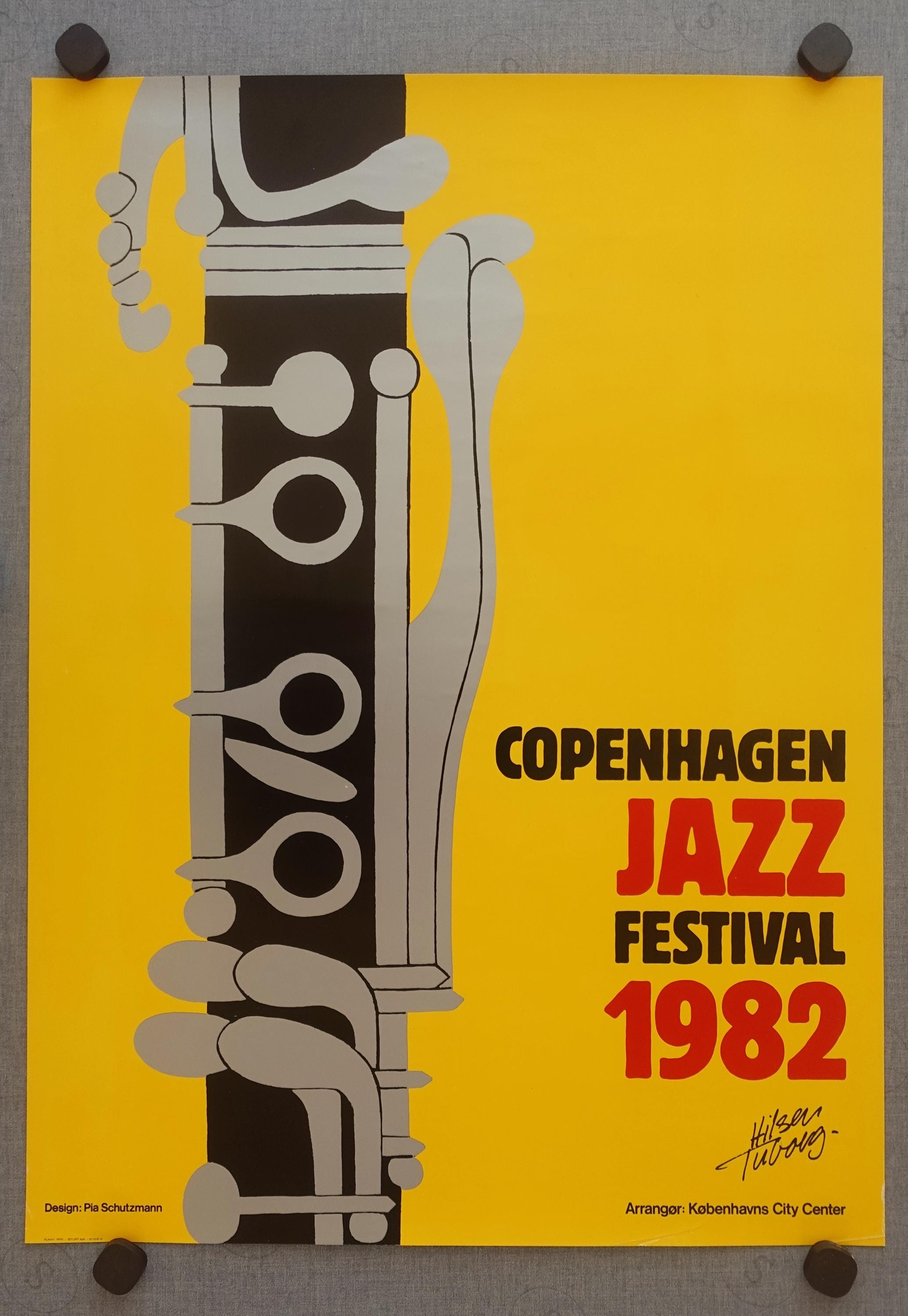 1982 Copenhagen Jazz Festival - Original Vintage Poster - Etsy Israel