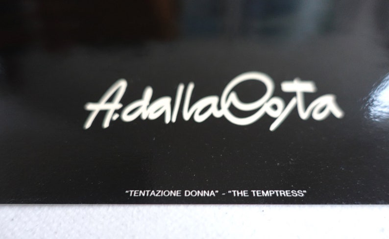 1980 Fashion Poster The Temptress by Amleto Dalla Costa Original Vintage Poster