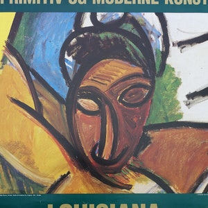 Póster de la Exposición de Arte Picasso de Luisiana de 1986 - Póster vintage original