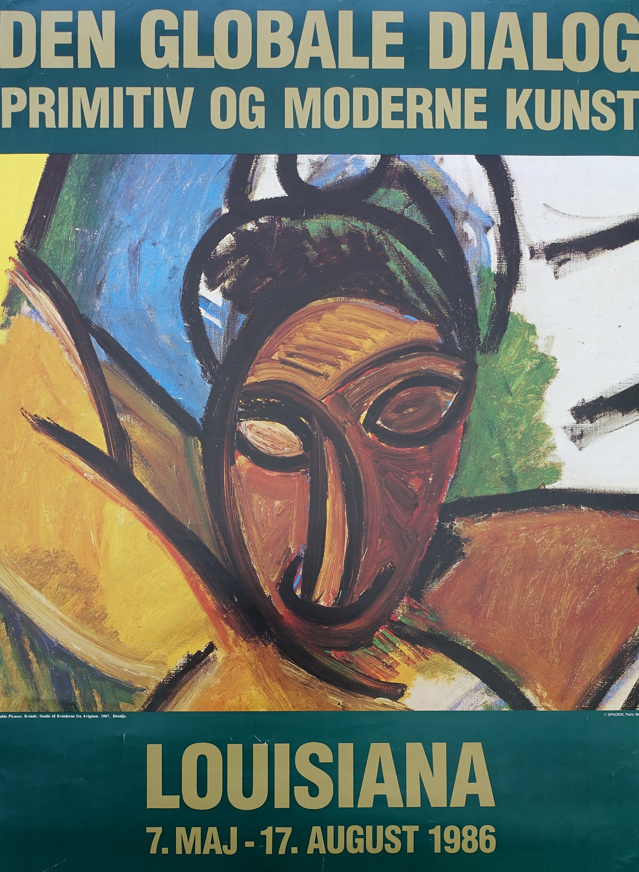 デンマークルイジアナ・正規ポスター★パブロ・ピカソ★現代アート 画家『パブロ・ピカソ 』デンマークの現代美術館制作ポスター