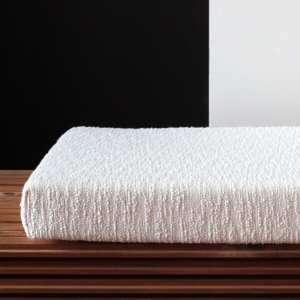 White Boucle Custom Cushion Etsy