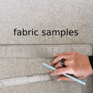 Fabric sample set for bench and back rest cushions