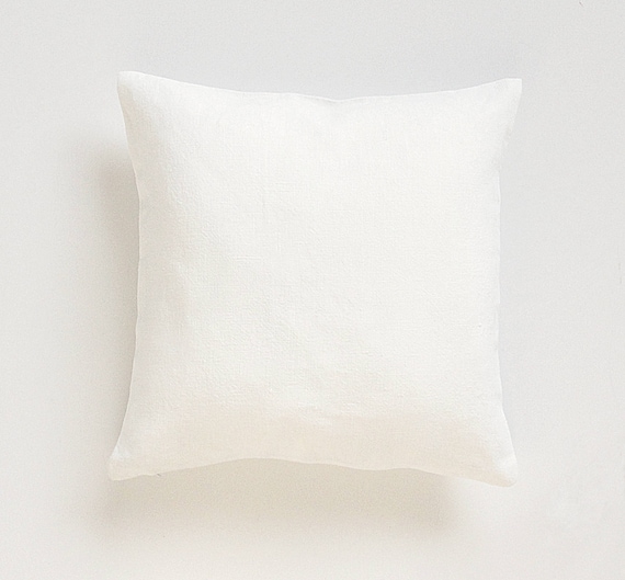 Blank Pillow Cover Off White Linen Euro Sham European Etsy