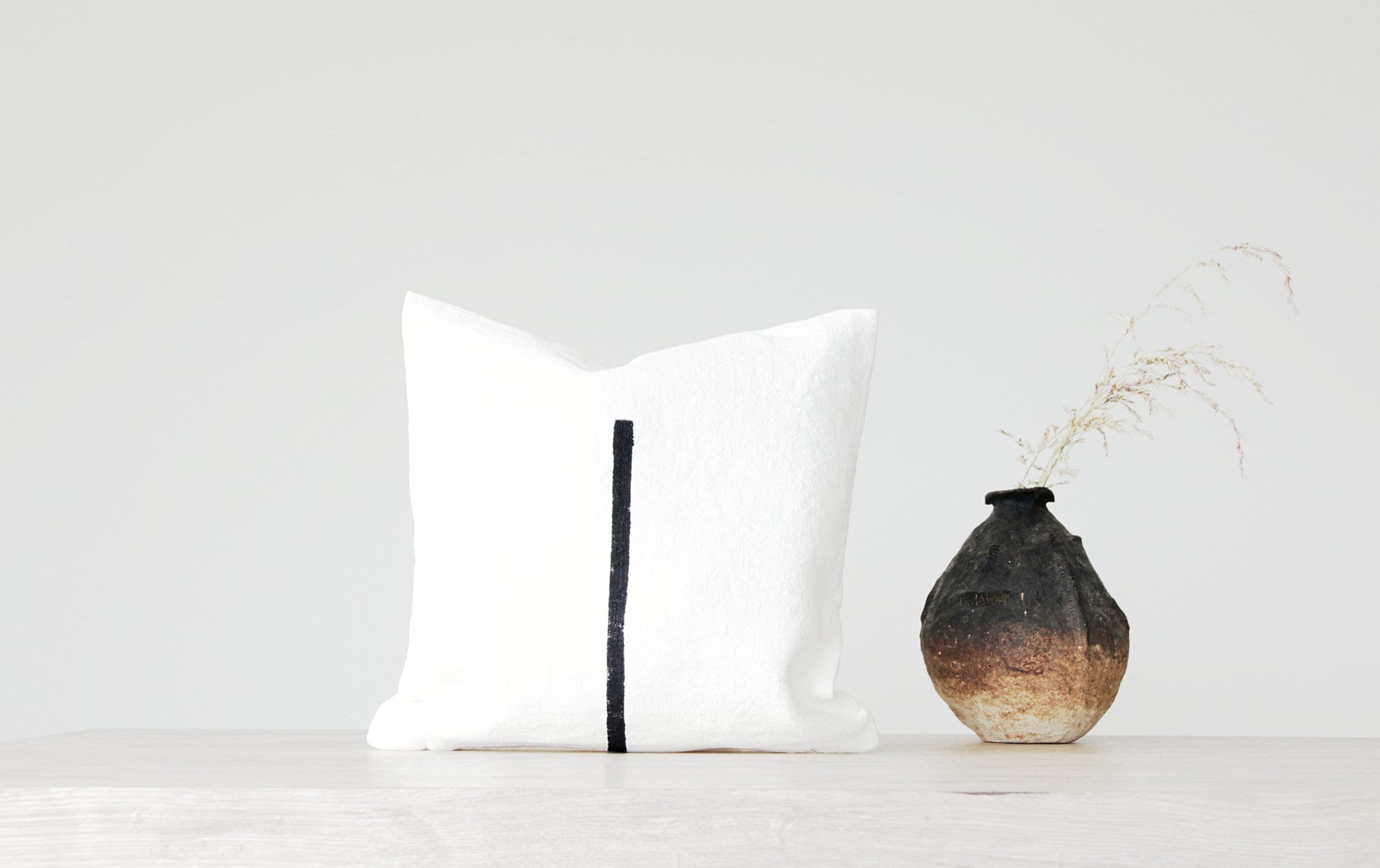 Couverture d'oreiller Wabi Sabi Pour Coussin Décoratif, Étui Minimaliste Noir et Blanc de Sofa - Ore