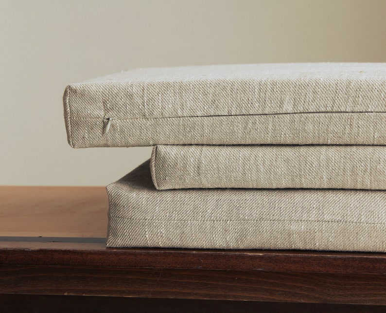 Bench cushion custom chair pad made to order modern box Etsy