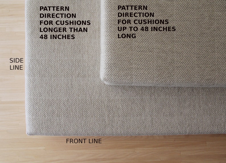 Custom bench seat cushion neutral colors for indoor with anti-stain by LinenSpace image 7