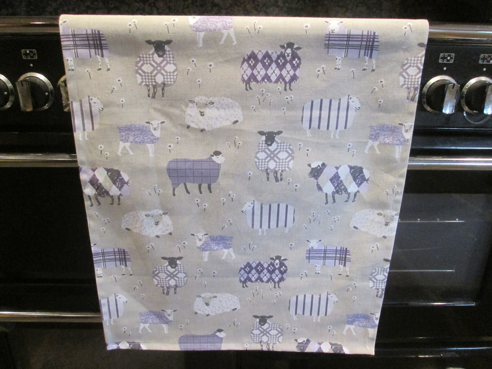 Handmade Sheep Tea Towel Lilac 100 Cotton Freepost Ready Etsy