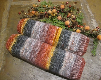 Leg Warmers ~ Hand Knitted Ladies Chunky Slouchy Legwarmers ~ Conker ~ Ready To Ship