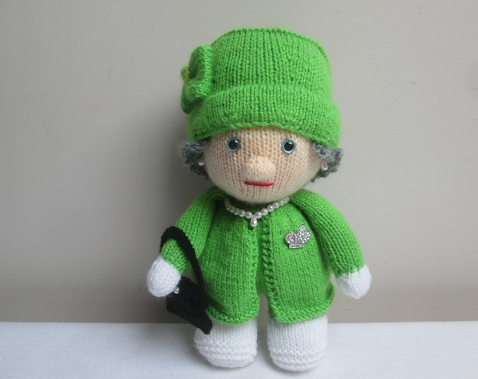 Hand Knitted Queen Elizabeth II Doll/ Plushie Ready to Ship Etsy
