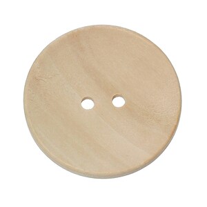 10  Natural Wood Buttons, 30mm (3cm). Sewing, embellishments and other crafts. Can be painted, varnished or left natural.