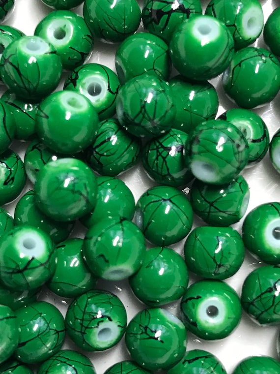 Mocha Glass Drawbench Beads 6mm Jewellery Making 130
