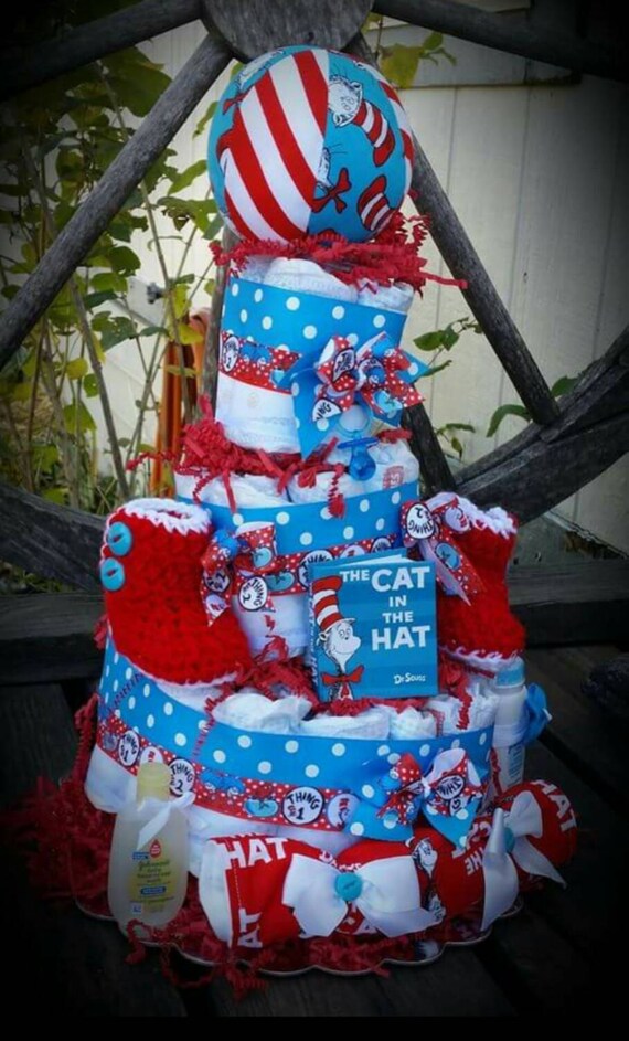 dr seuss diaper cake