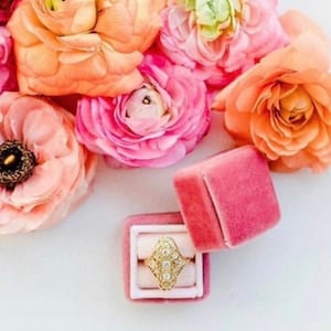 Pink Wedding Ring Box by The Family Joolz