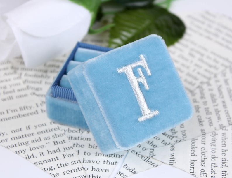 Monogrammed Handmade Ring Box by The Family Joolz