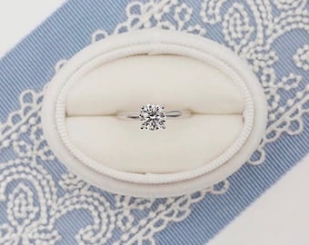 Wedding Ring Box, Oval Ring Box, White Ring Box, Ring Bearer Pillow, Handmade Ring Box, Ring Box