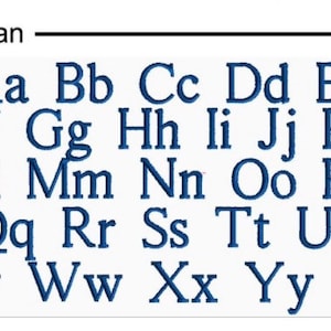 Roman Font Example by The Family Joolz