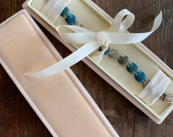 Handgefertigte Samt Armband Box, Uhren Vitrine