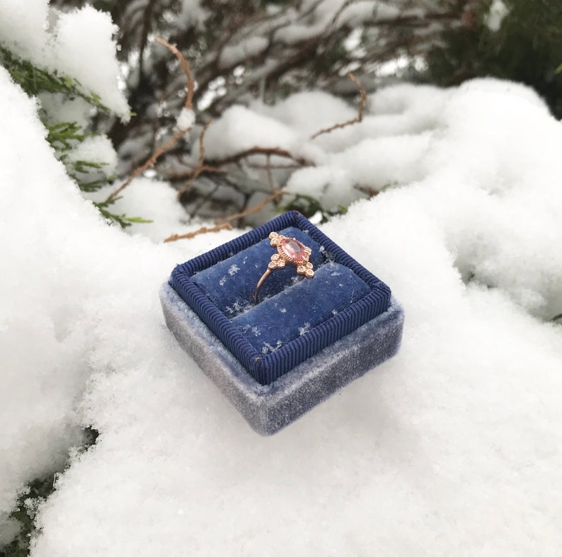 Lavender Ring Box in the Snow by The Family Joolz