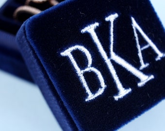 Custom Three-Letter Monogram for Ring Box
