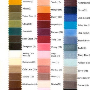 The Family Joolz velvet color chart