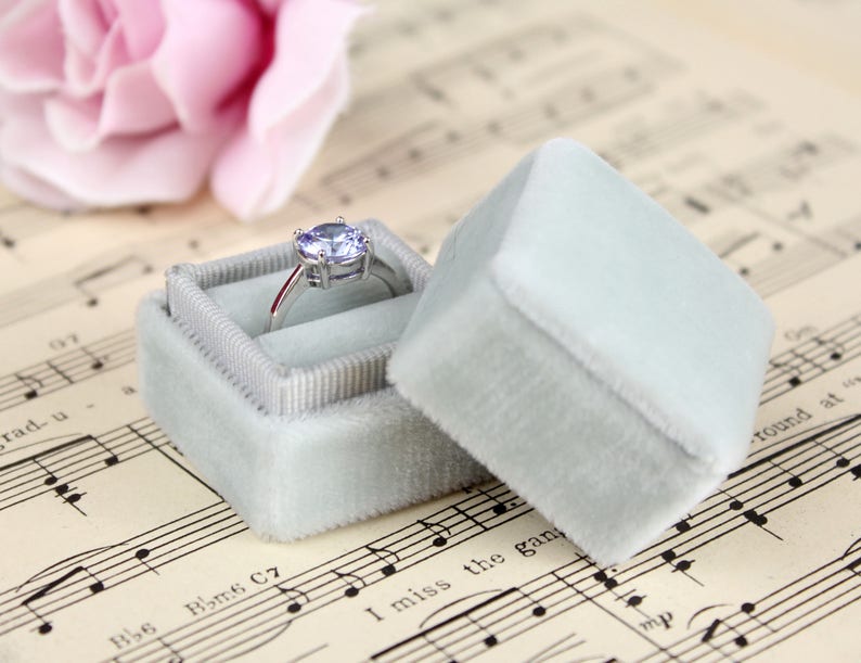 Grey Ring Box by The Family Joolz