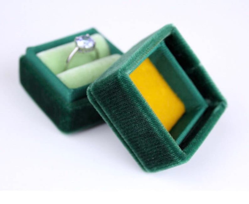 Custom Velvet Ring Box by The Family Joolz