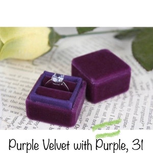 Purple Proposal Ring Box by The Family Joolz