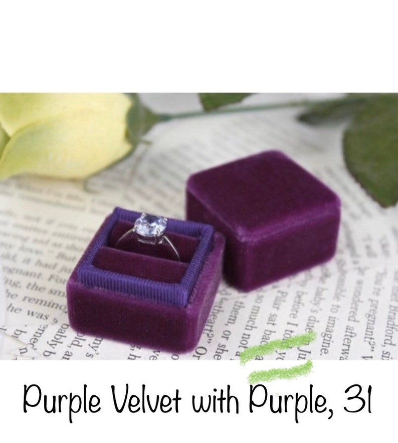 Purple Proposal Ring Box by The Family Joolz