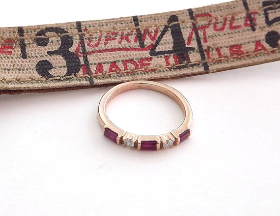 Ruby Ring, Diamond Ring, Stacker Ring, Stacking R… - image 4