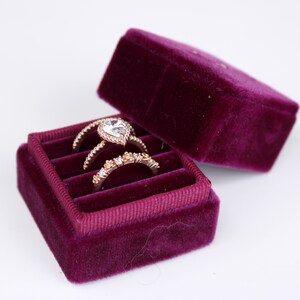 Three Ring Box for Stacking Rings ; Three Ring Stacker Ring Box ; Three ...