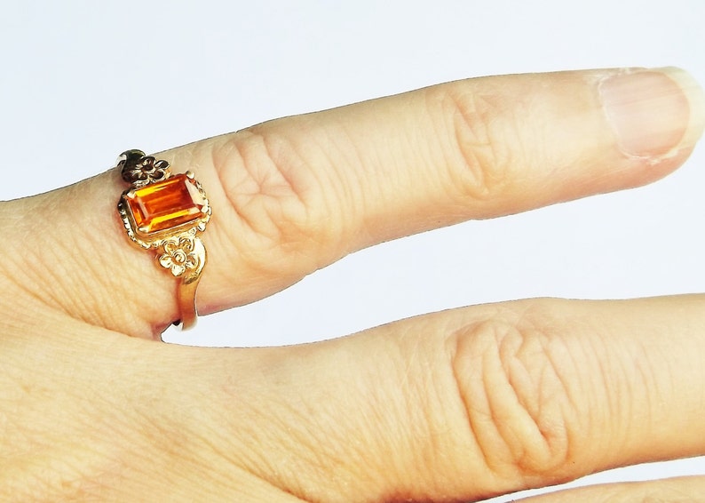 Citrine Pinky Ring from The Family Joolz