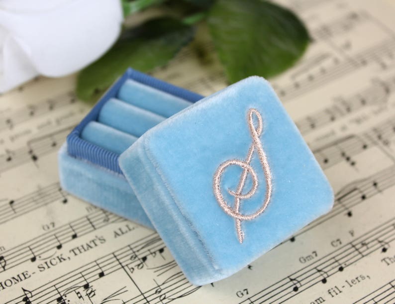 Monogrammed Vintage Ring Box by The Family Joolz