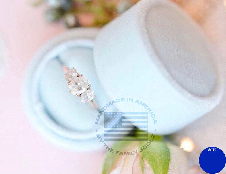 Light Blue Circle Ring Box by The Family Joolz
