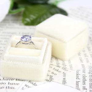 Cream Proposal Ring Box by The Family Joolz