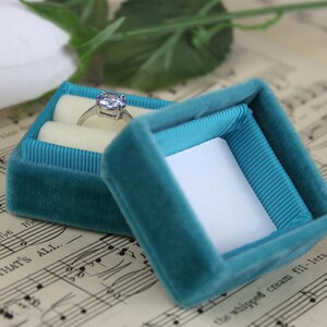 Turquoise Engagement Ring Box by The Family Joolz